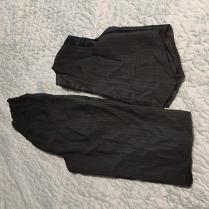 2 piece striped boys suit..smokey grayish